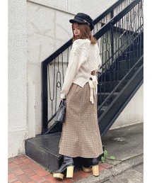 one way | バックリボンケーブルニット(ニット/セーター)