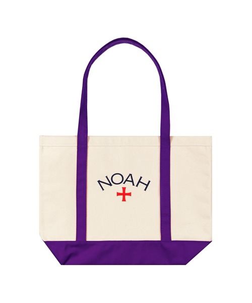 NOAH トートバッグ アイボリー/ネイビー CORE LOGO TOTE（トートバッグ）｜NOAH（ノア）の通販