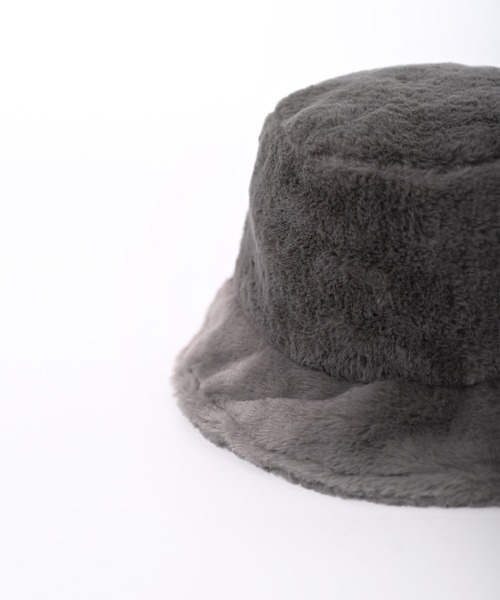 Narcissus(ナルシス)の「【Narcissus】ファーバケット(ハット・レディース・ブラック/グレー・FREE)」の7枚目の写真