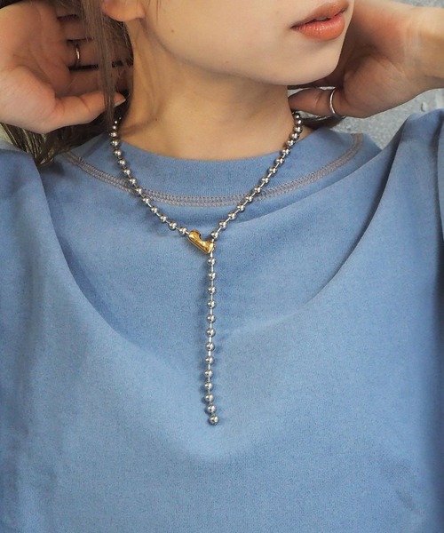 tiptop（ティップトップ）の「【web限定アイテム】ボールチェーンネックレス（ネックレス・レディース・シルバー/ゴールド・FREE）」の7枚目の写真