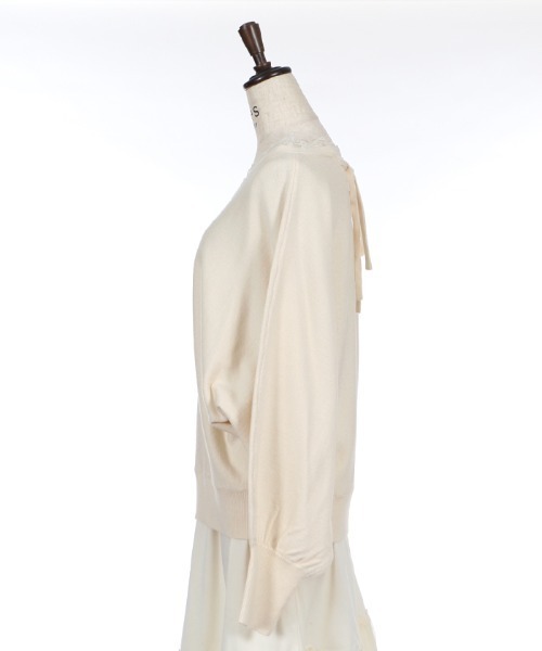 axes femme（アクシーズファム）の「バックリボンドルマンニット（ニット/セーター・レディース・ブラック/ブルー/キナリ・MEDIUM）」の18枚目の写真