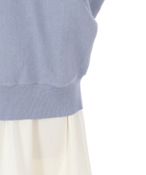 axes femme（アクシーズファム）の「バックリボンドルマンニット（ニット/セーター・レディース・ブラック/ブルー/キナリ・MEDIUM）」の11枚目の写真