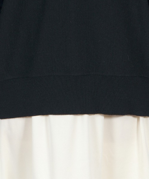 axes femme（アクシーズファム）の「バックリボンドルマンニット（ニット/セーター・レディース・ブラック/ブルー/キナリ・MEDIUM）」の10枚目の写真