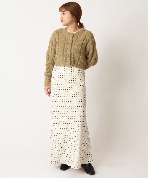 U by SPICK&SPAN（ユーバイスピックアンドスパン）の「≪追加≫サテンスカート 2◆（スカート・レディース・ホワイト/ブラウン系その他4・38/36/34）」の7枚目の写真