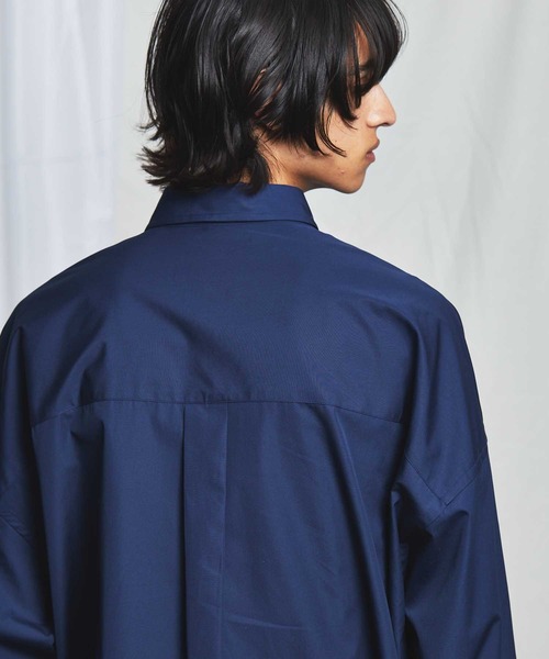 MAISON SPECIAL(メゾンスペシャル)の「《ユニセックスアイテム》THOMAS MASON/トーマスメイソン プライムオーバーシャツ 【MAISON SPECIAL/メゾンスペシャル】(シャツ/ブラウス・メンズ・ネイビー/グレー/ブラック/オフホワイト・1/2/0)」の14枚目の写真