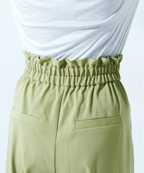 Lui's（ルイス）の「クロスベルトワイドパンツ（スラックス・レディース・ネイビー/グリーン/ライトベージュ・FREE）」の16枚目の写真