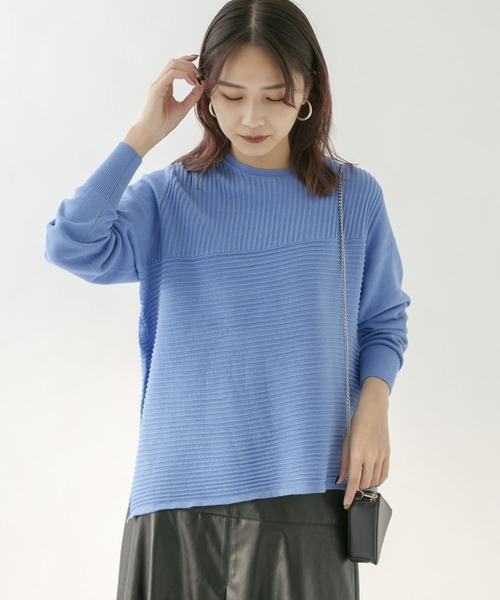 KBF（ケイビーエフ）の「切替アシンメトリーニット（ニット/セーター