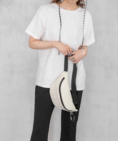 Me%（ミィパーセント）の「MEPERCENTボディバッグ（ボディバッグ/ウエストポーチ・レディース・ホワイト/ブラック/ミント・ONESIZE）」の12枚目の写真