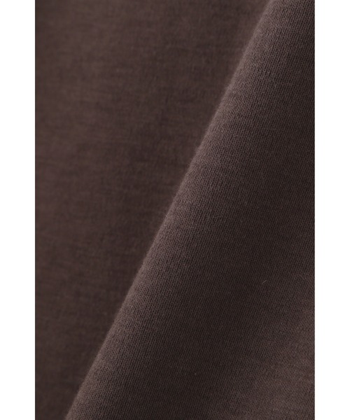 human woman（ヒューマンウーマン）の「◆「FOOD TEXTILE」スムース　長袖Tシャツ（Tシャツ/カットソー・レディース・ブラウン/カーキ/ピンク/イエロー・MEDIUM）」の6枚目の写真