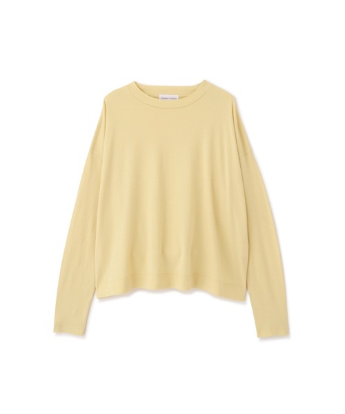 human woman（ヒューマンウーマン）の「◆「FOOD TEXTILE」スムース　長袖Tシャツ（Tシャツ/カットソー・レディース・ブラウン/カーキ/ピンク/イエロー・MEDIUM）」の20枚目の写真