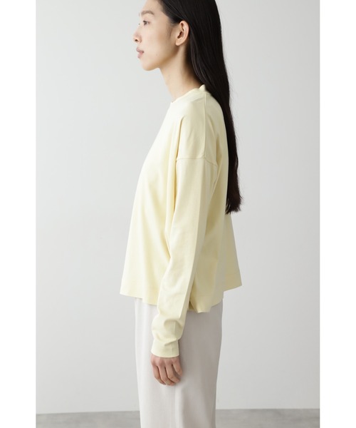 human woman（ヒューマンウーマン）の「◆「FOOD TEXTILE」スムース　長袖Tシャツ（Tシャツ/カットソー・レディース・ブラウン/カーキ/ピンク/イエロー・MEDIUM）」の8枚目の写真