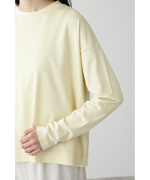 human woman（ヒューマンウーマン）の「◆「FOOD TEXTILE」スムース　長袖Tシャツ（Tシャツ/カットソー・レディース・ブラウン/カーキ/ピンク/イエロー・MEDIUM）」の11枚目の写真