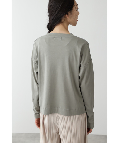human woman（ヒューマンウーマン）の「◆「FOOD TEXTILE」スムース　長袖Tシャツ（Tシャツ/カットソー・レディース・ブラウン/カーキ/ピンク/イエロー・MEDIUM）」の9枚目の写真