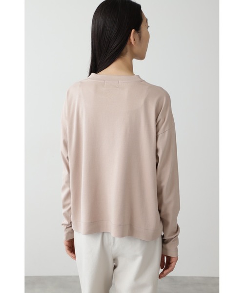 human woman（ヒューマンウーマン）の「◆「FOOD TEXTILE」スムース　長袖Tシャツ（Tシャツ/カットソー・レディース・ブラウン/カーキ/ピンク/イエロー・MEDIUM）」の21枚目の写真