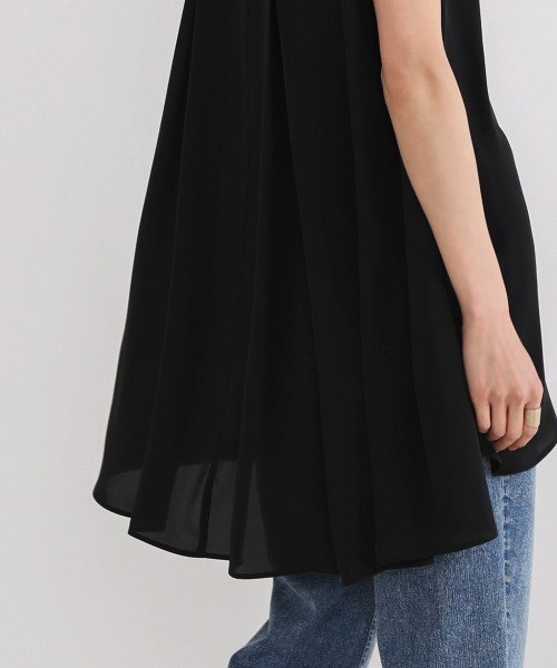 Bou Jeloud（ブージュルード）の「Aラインスキッパーシャツチュニック（シャツ/ブラウス・レディース・ブラック/オフホワイト/カーキ/A・38）」の15枚目の写真