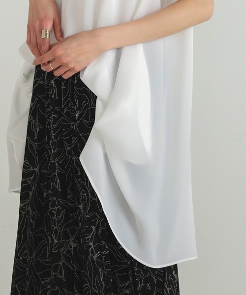 新品 & by P&D ❤︎ ビジュ Aライン チュニック ホワイト トップス Bou Jeloud（ブージュルード）の「Aラインスキッパーシャツ