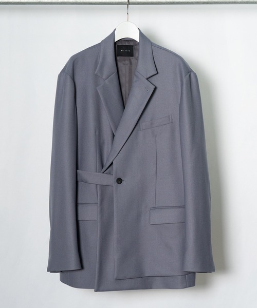 Wizzard(ウィザード)の「Wizzard ウィザード / LAYERED DOUBLE BREASTED JACKET セットアップレイヤードダブルブレステッドテーラードジャケット / WJA21-001(テーラードジャケット・メンズ・ラベンダー/ベージュ/ブラック・1/2/3)」の3枚目の写真