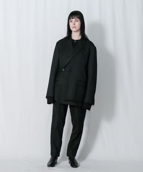 Wizzard(ウィザード)の「Wizzard ウィザード / LAYERED DOUBLE BREASTED JACKET セットアップレイヤードダブルブレステッドテーラードジャケット / WJA21-001(テーラードジャケット・メンズ・ラベンダー/ベージュ/ブラック・1/2/3)」の8枚目の写真