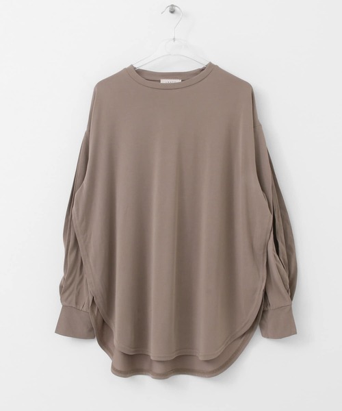 LAATO(ラート)の「ATELIER LONG T-SHIRTS(Tシャツ/カットソー・レディース・カーキ/グリーン・FREE)」の2枚目の写真