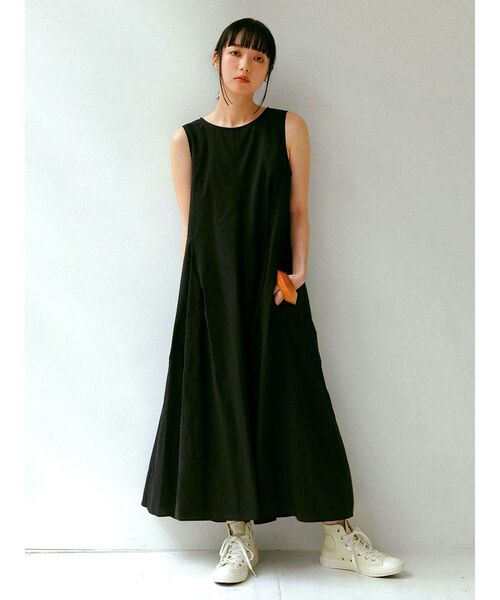 Ungrid（アングリッド）の「タックデザインフレアワンピース（ワンピース・レディース・ブラック/オフホワイト/ミント・FREE）」の15枚目の写真