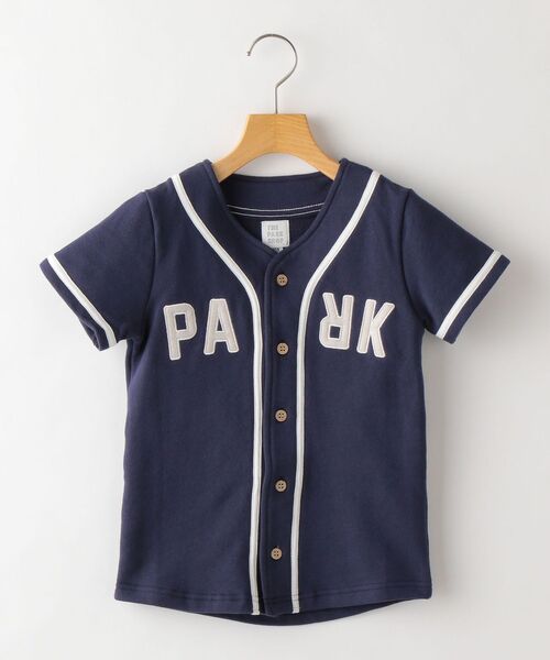 THE PARK SHOP(ザパークショップ)の「THE PARK SHOP:BASEBALL BOY SHIRTS(95~145cm)(Tシャツ/カットソー・キッズ・ライトグレー/ネイビー・S/145/125/105/115/95/135)」の10枚目の写真