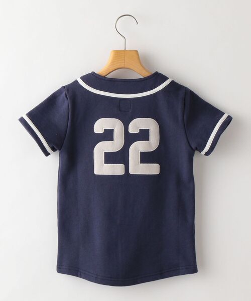 THE PARK SHOP(ザパークショップ)の「THE PARK SHOP:BASEBALL BOY SHIRTS(95~145cm)(Tシャツ/カットソー・キッズ・ライトグレー/ネイビー・S/145/125/105/115/95/135)」の12枚目の写真
