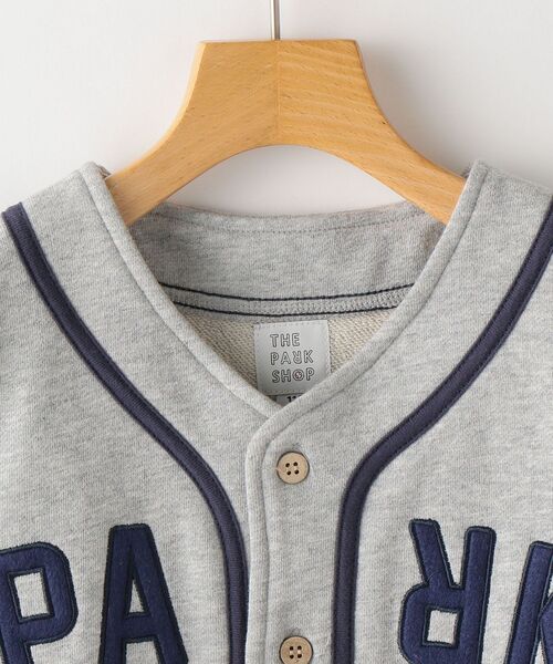 THE PARK SHOP(ザパークショップ)の「THE PARK SHOP:BASEBALL BOY SHIRTS(95~145cm)(Tシャツ/カットソー・キッズ・ライトグレー/ネイビー・S/145/125/105/115/95/135)」の13枚目の写真