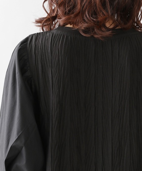 LOWRYS FARM(ローリーズファーム)の「フハクキリカエプリーツワンピース 941254(ワンピース・レディース・ブラック/パープル/アイボリー・FREE)」の11枚目の写真