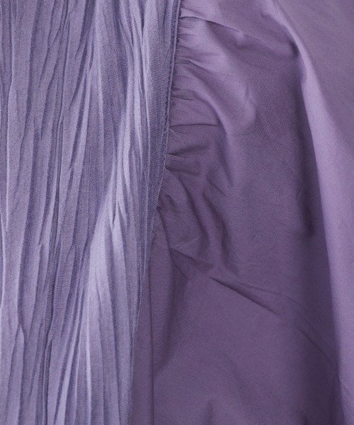 LOWRYS FARM(ローリーズファーム)の「フハクキリカエプリーツワンピース 941254(ワンピース・レディース・ブラック/パープル/アイボリー・FREE)」の14枚目の写真