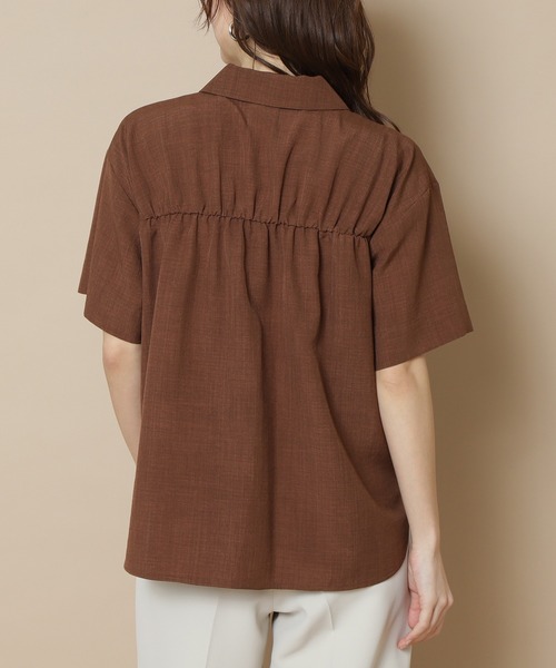 N.（N. Natural Beauty Basic）（エヌエヌナチュラルビューティーベーシック）の「◆開襟ボックスシャツ（シャツ/ブラウス・レディース・グレー/ブラウン/ブラック・MEDIUM）」の11枚目の写真