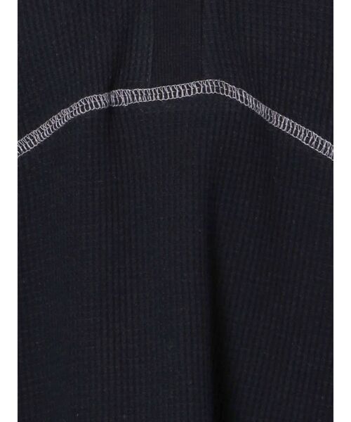 LAGUNAMOON（ラグナムーン）の「バイカラーステッチロングトップス（Tシャツ/カットソー・レディース・ブラック/ベージュ/アイボリー・FREE）」の9枚目の写真