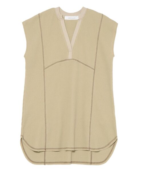 LAGUNAMOON（ラグナムーン）の「バイカラーステッチロングトップス（Tシャツ/カットソー・レディース・ブラック/ベージュ/アイボリー・FREE）」の22枚目の写真