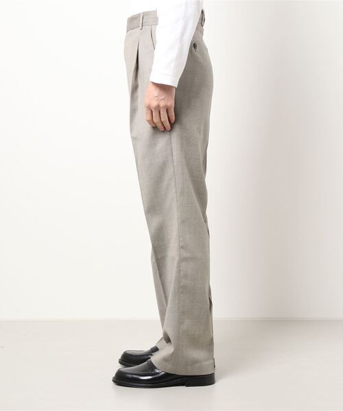 lownn（ローン）の「【LOWNN / ローン】 STRAIGHT TROUSERS（スラックス・メンズ・ブラック/ベージュ/ネイビー・46/48/44）」の5枚目の写真