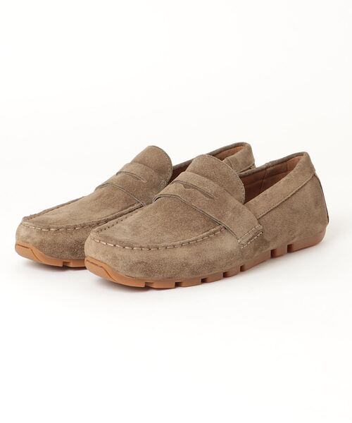 Clarks（クラークス）の「Oswick Penny / オズウィックペニー （オリーブスエード）（スリッポン）」 WEAR