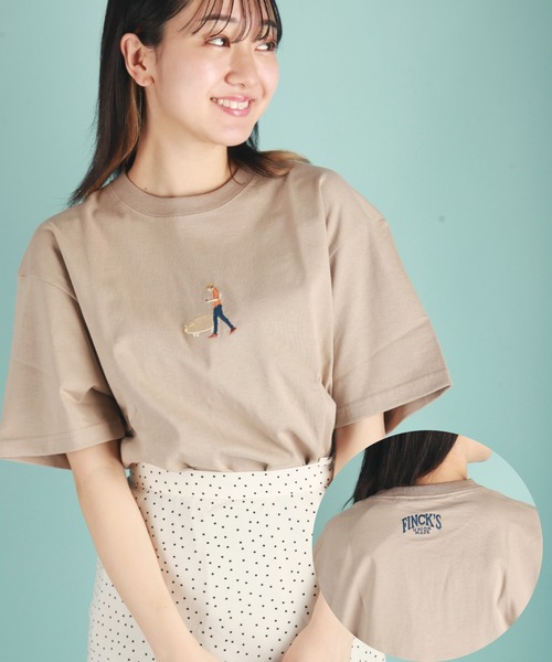 WESTSEA（ウエストシー）の「FINCK'S USコットン ワンポイント刺繍 ルーズサイズ 半袖Tシャツ（Tシャツ/カットソー・メンズ・ラベンダー/グリーン系その他/ホワイト系その他3/ホワイト系その他7/ベージュ系その他5/ホワイト系その他/ワイン/ホワイト系その他4/ベージュ系その他2/グリーン系その他2/グレー系その他/チャコール/ホワイト系その他5/ベージュ系その他3/オフホワイト/ベージュ系その他/ホワイト系その他2/ホワイト系その他6/ベージュ系その他4/サックスブルー/ベージュ・XL/M/L）」の12枚目の写真