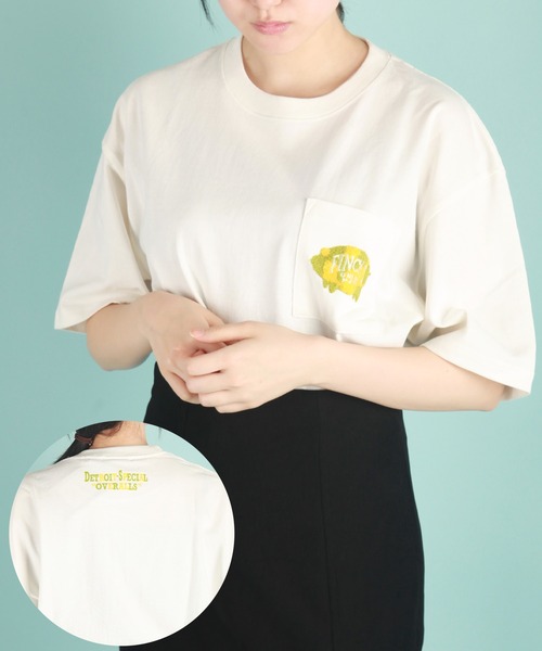 WESTSEA（ウエストシー）の「FINCK'S USコットン ワンポイント刺繍 ルーズサイズ 半袖Tシャツ（Tシャツ/カットソー・メンズ・ラベンダー/グリーン系その他/ホワイト系その他3/ホワイト系その他7/ベージュ系その他5/ホワイト系その他/ワイン/ホワイト系その他4/ベージュ系その他2/グリーン系その他2/グレー系その他/チャコール/ホワイト系その他5/ベージュ系その他3/オフホワイト/ベージュ系その他/ホワイト系その他2/ホワイト系その他6/ベージュ系その他4/サックスブルー/ベージュ・XL/M/L）」の5枚目の写真