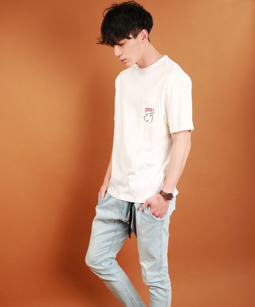 WESTSEA（ウエストシー）の「FINCK'S USコットン ワンポイント刺繍 ルーズサイズ 半袖Tシャツ（Tシャツ/カットソー・メンズ・ラベンダー/グリーン系その他/ホワイト系その他3/ホワイト系その他7/ベージュ系その他5/ホワイト系その他/ワイン/ホワイト系その他4/ベージュ系その他2/グリーン系その他2/グレー系その他/チャコール/ホワイト系その他5/ベージュ系その他3/オフホワイト/ベージュ系その他/ホワイト系その他2/ホワイト系その他6/ベージュ系その他4/サックスブルー/ベージュ・XL/M/L）」の22枚目の写真