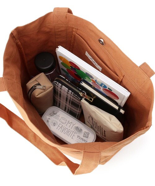 pink adobe（ピンクアドベ）の「◆刺しゅうキャンバストート（トートバッグ・レディース・ブラック/アイボリー/マスタード/キャメル・00）」の15枚目の写真