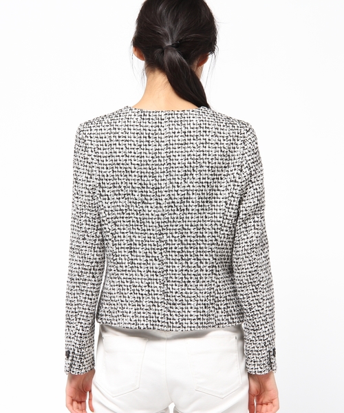 23区（ニジュウサンク）の「ブライトミックスツイード ジャケット