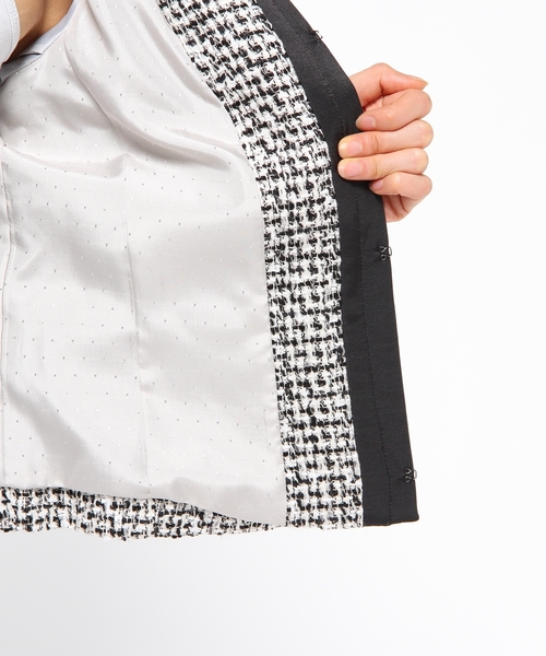 23区（ニジュウサンク）の「ブライトミックスツイード ジャケット