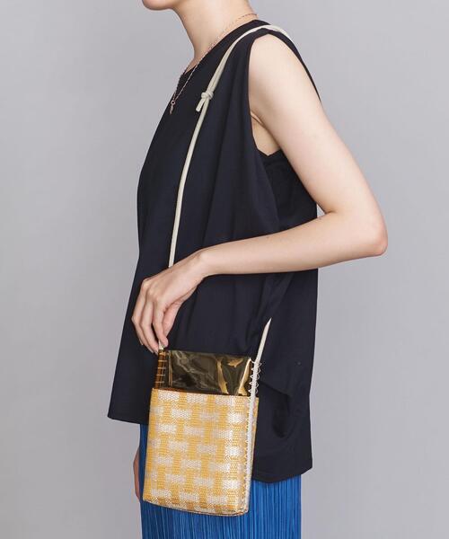 BEAUTY&YOUTH UNITED ARROWS（ビューティーアンドユースユナイテッドアローズ）の「BY クリアチェックスクエアミニショルダーバッグ ◆（ショルダーバッグ・レディース・ライトグレー/イエロー・FREE）」の2枚目の写真