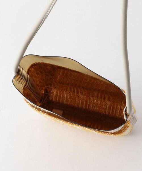 BEAUTY&YOUTH UNITED ARROWS（ビューティーアンドユースユナイテッドアローズ）の「BY クリアチェックスクエアミニショルダーバッグ ◆（ショルダーバッグ・レディース・ライトグレー/イエロー・FREE）」の6枚目の写真