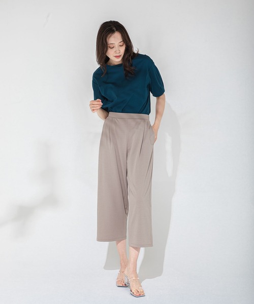 A/C DESIGN BY ALPHA CUBIC(エーシーデザインバイアルファキュービック)の「ボリュームスリーブプルオーバー(Tシャツ/カットソー・レディース・ブルー/オフホワイト/カーキ・L/LL/M)」の10枚目の写真