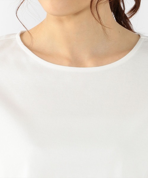 A/C DESIGN BY ALPHA CUBIC(エーシーデザインバイアルファキュービック)の「ボリュームスリーブプルオーバー(Tシャツ/カットソー・レディース・ブルー/オフホワイト/カーキ・L/LL/M)」の22枚目の写真