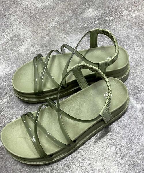 INGNI（イング）の「コードストラップサンダル（サンダル・レディース・ブラウン/ブラック/ベージュ/ブラック系その他/ライトグリーン・M/S/LL/L）」の8枚目の写真