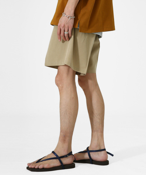 PORT BY ARK（ポートバイアーク）の「PORT BY ARK / ポートバイアーク：Tuck Wide Shorts：PO09-P002[COR]（その他パンツ・メンズ・ブラック/ベージュ/グリーン系その他・2/1）」の13枚目の写真