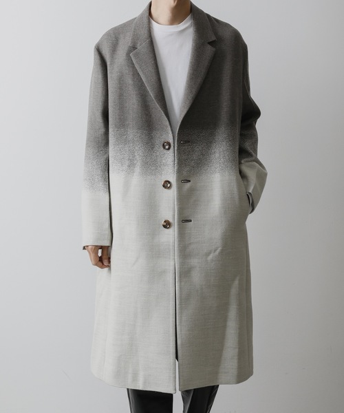 ATTACHMENT ウール　カシミヤ チェスターコート　アタッチメント STUDIOUS別注 カシミア混チェスターコート/EX.CHESTER COAT