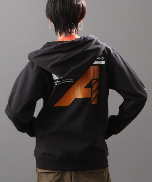 AVIREX（アヴィレックス）の「【AVIREX FLYER'S】スウェット パーカー/ L/S SWEAT PARKA/AF（パーカー・レディース・ライトグレー/ブラック/オリーブ/オレンジ・FREE）」の8枚目の写真
