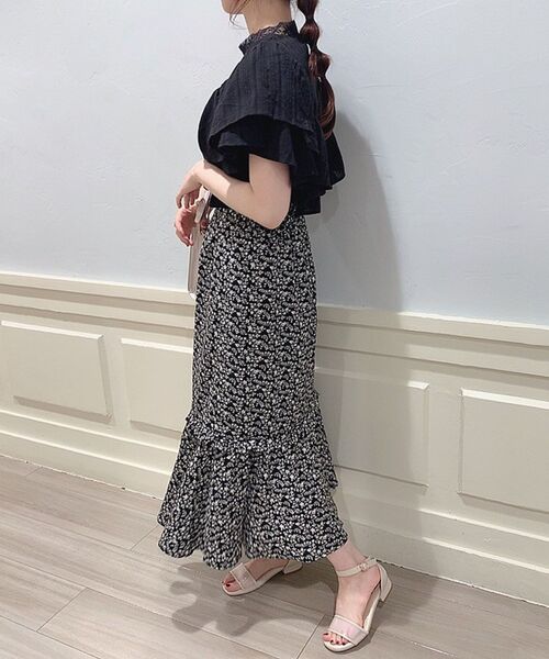 MAJESTIC LEGON（マジェスティックレゴン）の「フラワーマーメイドスカート（スカート・レディース・ホワイト系その他/ブラック系その他/ブルー系その他2/A・SMALL/MEDIUM）」の19枚目の写真