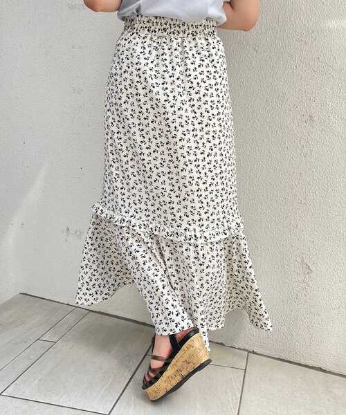 MAJESTIC LEGON（マジェスティックレゴン）の「フラワーマーメイドスカート（スカート・レディース・ホワイト系その他/ブラック系その他/ブルー系その他2/A・SMALL/MEDIUM）」の7枚目の写真